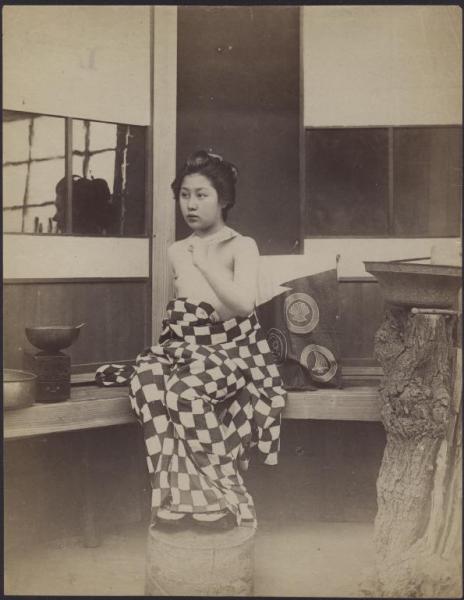 Ritratto femminile - Donna giapponese - Geisha - "Bijin"
