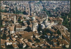 Bergamo. Città alta. Centro storico. Veduta panoramica. Veduta aerea.