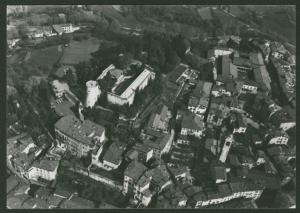Bergamo. Città alta. Centro storico. Veduta panoramica. Veduta aerea.