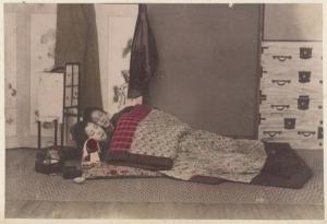 Giappone - Scena di genere giapponese - Donne che dormono - Futon - "Bijin"
