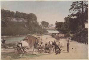 Giappone - Jinrikisha e kumosuke in riva al fiume - "Nichijou seikatsu"