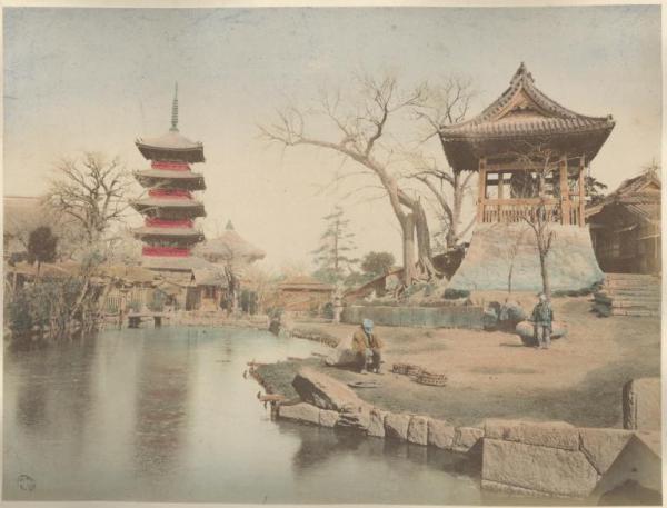 Giappone - Tokyo - Tempio Sensoji - Torre campanaria - Pagoda a cinque piani - "Meisho"