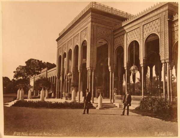 Egitto - Il Cairo - Quartiere di Gezira - Palazzo di Gezira - Padiglione moresco - Veduta di scorcio