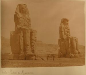 Egitto - Luxor - Necropoli di Tebe - Statue Colossali in quarzite - Colossi di Memnone