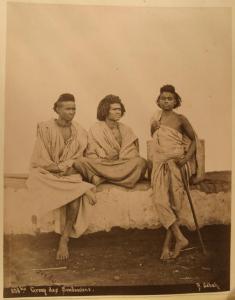 Ritratto di gruppo - Tre uomini del gruppo tribale dei Beja detti anche Bisciarini