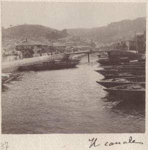 Giappone - Nagasaki - Fiume - Imbarcazioni - Ponte