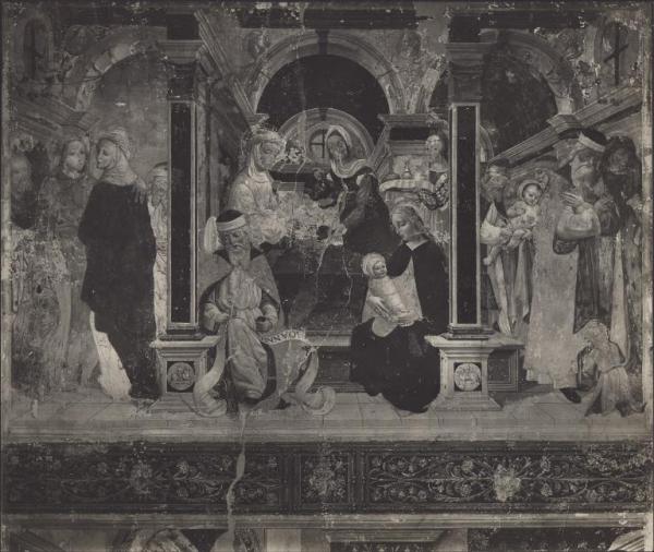 Dipinto murale - Episodi della vita di S. Giovanni Battista - Giovanni e Matteo della Chiesa - Lodi - Museo Civico