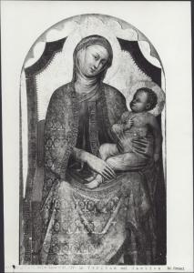 Dipinto murale - Madonna con Bambino - Simone dei Crocifissi - Bologna - Chiesa di S. Salvatore