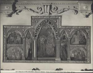 Trittico dipinto - Incoronazione della Vergine - Vitale da Bologna - Bologna - Chiesa di S. Salvatore