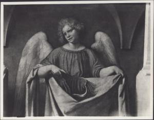 Dipinto - Cristo in passione e l'Angelo (particolare dell'Angelo) - Moretto - Brescia - Pinacoteca Tosio Martinengo