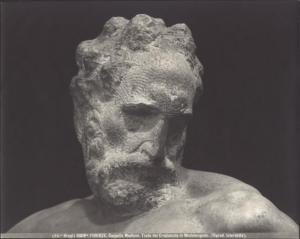 Scultura - Crepuscolo (particolare del volto) - Michelangelo Buonarroti - Firenze - Cappelle Medicee - sacrestia Nuova