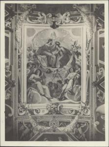 Dipinto murale - Incoronazione della Vergine - Pietro Sorri - Certosa di Pavia - sacrestia nuova - Volta