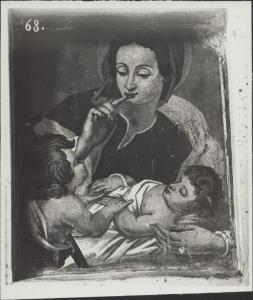 Dipinto murale - Madonna con Bambino - Varese - Località Biumo Superiore - Chiesa parrocchiale di S. Giorgio