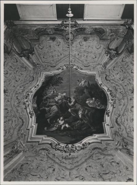 Dipinto murale - Giuditta uccide Oloferne - Pietro Maggi (?) - Pavia - Palazzo Municipale già Mezzabarba - Sala di Giuditta