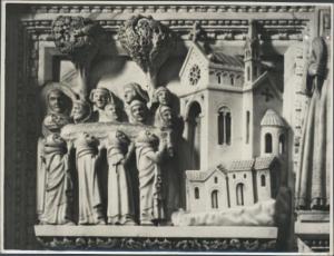 Rilievo - Funerali di S. Monica - Pavia - Chiesa di San Pietro in Ciel d'Oro - Arca di S. Agostino