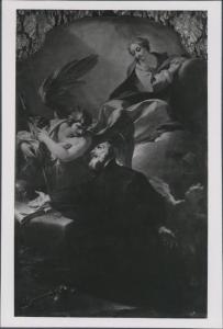 Dipinto - Estasi di S. Girolamo Emiliani - Pietro Antonio Magatti - Pavia - Orfanotrofio femminile, già monastero di S. Felice - Chiesa