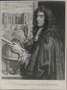 Incisione - Ritratto di Gian Domenico Cassini - Louis Cossin e Pierre Drevet - Milano (?)