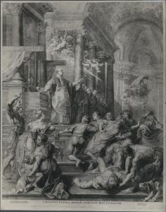 Incisione - S. Ignazio di Loyola - Pieter Paul Rubens e Marinus - Milano (?)