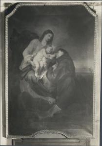 Dipinto - Madonna con Bambino e S. Antonio da Padova - Copia da Anton Van Dyck - Milano - Chiesa dei Ss. Barnaba e Paolo