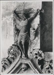 Rilievo - Crocifisso - Giovanni da Campione - Bergamo - Basilica di Santa Maria Maggiore - Portale dell'abside sinistro