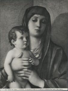 Dipinto - Madonna con Bambino detta Madonna degli alberetti (particolare) - Giovanni Bellini - Venezia - Gallerie dell'Accademia