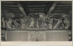 Dipinto murale - Achille e le figlie di Licomede - Giuseppe Nuvolone (scuola) - Milano - Palazzo Durini