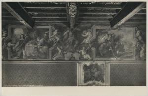 Dipinto murale - Episodi della vita di Enea - Giuseppe Nuvolone (scuola) - Milano - Palazzo Durini