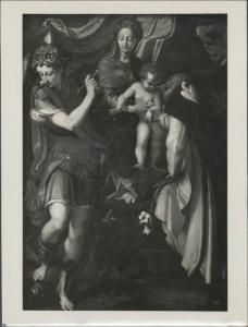 Dipinto - Madonna in trono col Bambino e i Ss. Michele arcangelo e Ambrogio - Camillo Procaccini - Cremona - Museo Civico Ala Ponzone