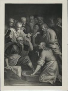 Dipinto - Lavanda dei piedi - Bernardino Campi - Cremona - Duomo - Cappella del Sacramento