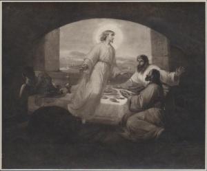 Dipinto - Disparizione di Cristo da Emmaus - Cherubino Cornienti - Milano