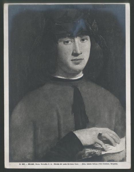 Dipinto - Giovanni Antonio Boltraffio - Ritratto di giovane, cosiddetto Girolamo Casio - Milano - Pinacoteca di Brera