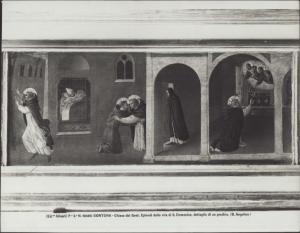 Predella dipinta - Episodi della vita di S. Domenico - Beato Angelico - Cortona - Chiesa del Gesù ora Museo Diocesano