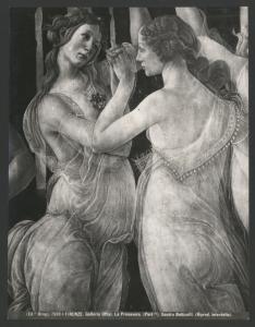 Dipinto - Allegoria della Primavera (particolare di due delle tre Grazie) - Sandro Botticelli - Firenze - Galleria degli Uffizi