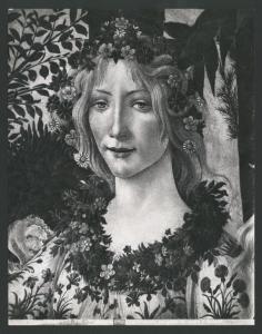 Dipinto - Allegoria della Primavera (particolare della Primavera) - Sandro Botticelli - Firenze - Galleria degli Uffizi