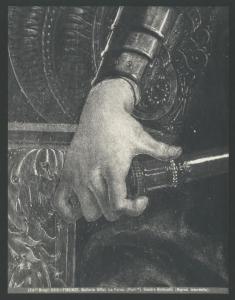 Dipinto - Fortezza (particolare della mano destra) - Sandro Botticelli - Firenze - Galleria degli Uffizi