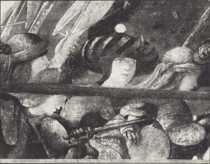 Dipinto - Battaglia di S. Romano (particolare) - Paolo Uccello - Firenze - Galleria degli Uffizi