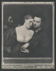 Dipinto - Amanti veneziani - Paris Bordone - Milano - Pinacoteca di Brera