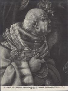 Dipinto - Adorazione dei Magi (particolare del ritratto di Pier Francesco de' Medici) - Filippino Lippi - Firenze - Galleria degli Uffizi