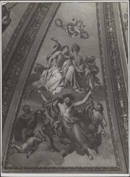 Dipinto murale - Trionfo dei Ss. Nabore e Felice - Lodi - Tempio civico dell'Incoronata - Cupola