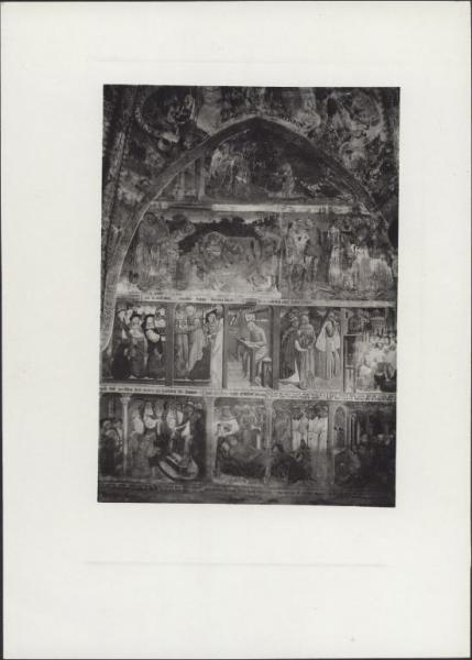 Dipinto murale - Episodi della vita di S. Bernardino - Lodi - Chiesa di S. Francesco - Cappella di S. Bernardino - Parete sinistra