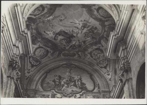 Dipinto murale - Gloria di S. Filippo Neri - Carlo Innocenzo Carloni - Lodi - Chiesa di S. Filippo Neri - Presbiterio