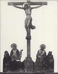 Dipinto - Crocifisso con Maria Vergine e S. Giovanni - Lorenzo Monaco - Firenze - Chiesa di S. Giovannino dei Cavalieri