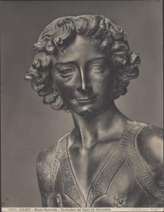 Scultura - David con la testa di Golia (particolare della testa di David) - Andrea Verrocchio - Firenze - Museo Nazionale del Bargello