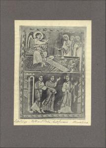 Miniatura - Marie al Sepolcro e apparizione di Cristo risorto agli Apostoli - Salisburgo