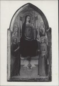 Dipinto - Madonna con Bambino e Santi - Bernardo Daddi - Nizza - Collezione privata