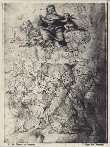 Disegno - Assunzione di Maria Vergine - Marco d'Oggiono - Venezia - Gallerie dell'Accademia