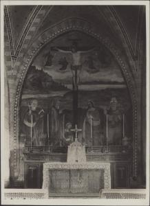 Dipinto murale - Crocifissione e Santi - Barbuzzera - Chiesa di S. Ilarione