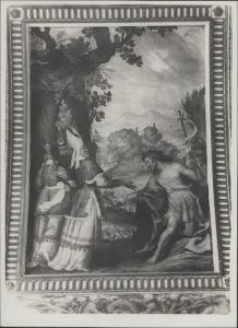 Dipinto murale - Incontro di S. Giovanni Battista con i vescovi - Gian Giacomo Barbelli - Crema - Chiesa di S. Giovanni Battista