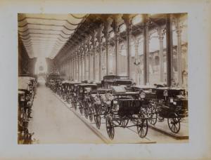 Milano - Esposizione Nazionale del 1881 - Galleria della carrozzeria