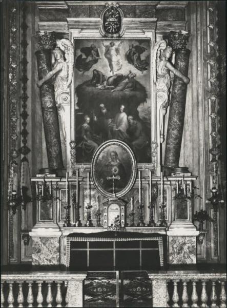 Altare - Milano - chiesa di Sant'Alessandro in Zebedia / Pala d'altare dipinta - Trasfigurazione - Milano - chiesa di Sant'Alessandro in Zebedia